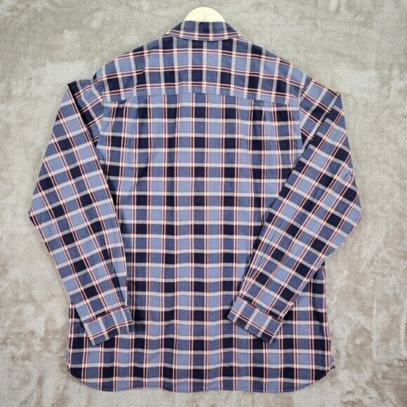 Timberland Button-Down Plaid Shirt Mens Sz XXL 2XL Multicolor Pocket Long Sleeve - Picture 2 of 10